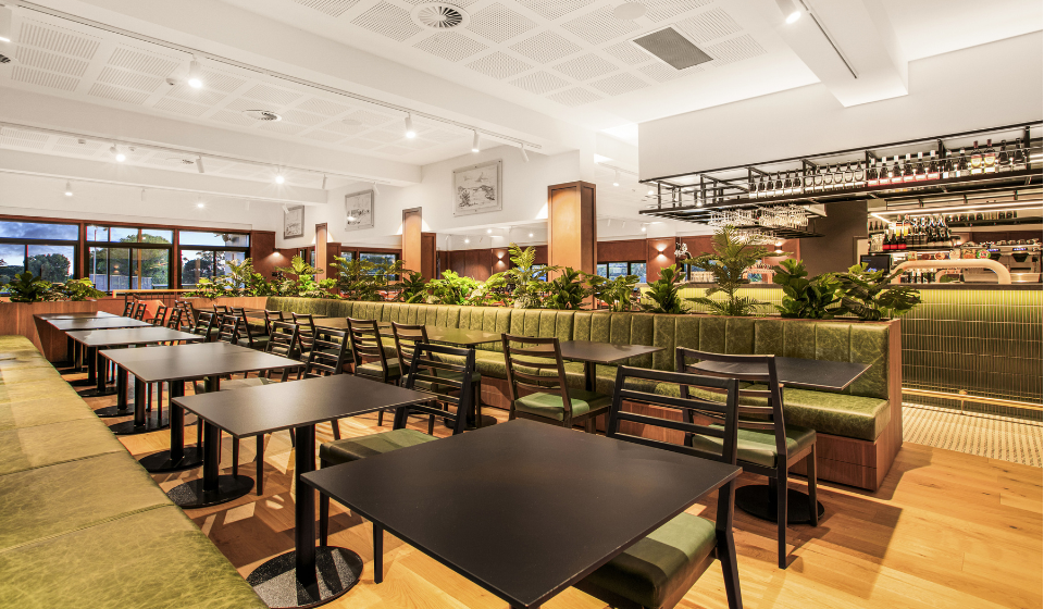 Inside the Eastlake Golf Club clubhouse